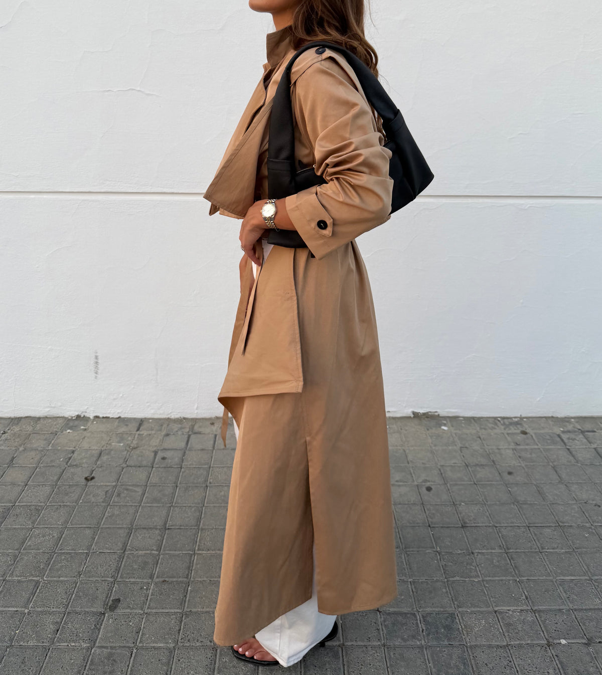 Khaki trenchi coat | كوت ترينشي خاكي