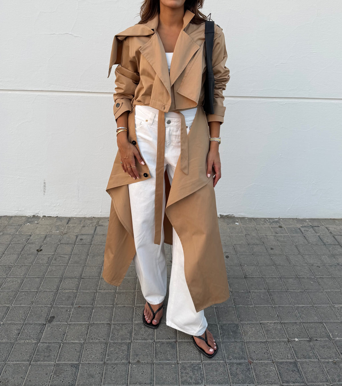Khaki trenchi coat | كوت ترينشي خاكي